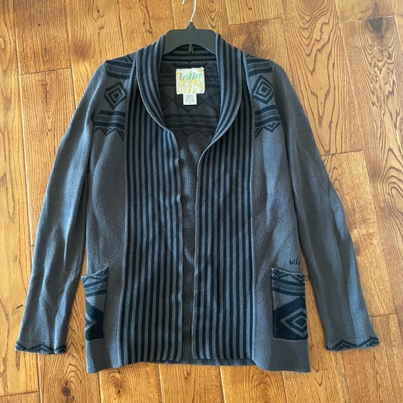 Billabong Black & Grey Open Cardigan - Picture 12 of 15